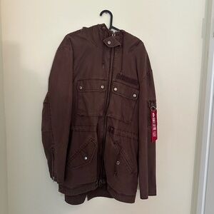 Alpha Industries Brown Military Jacket